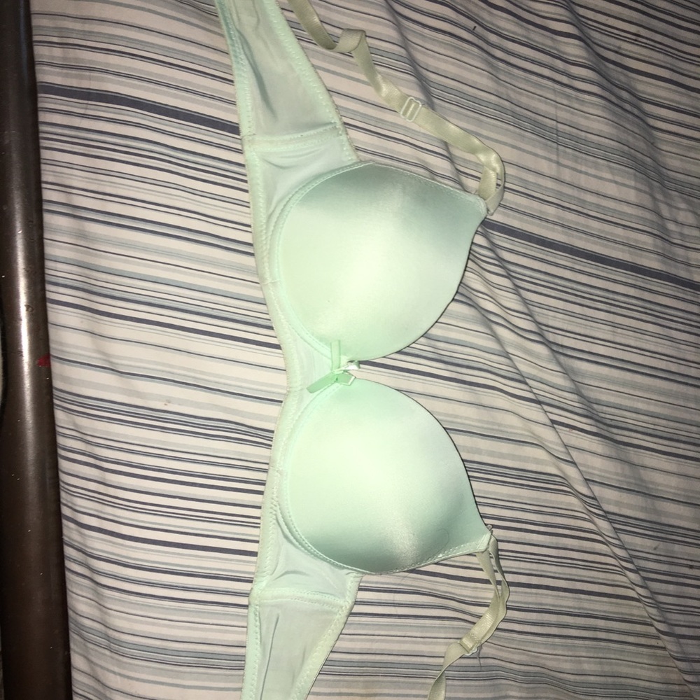 Mint green bra